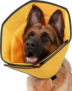 Soft Dog Cone for Dogs After Surgery, Flexible Dog Cones for Large Medium Small Dogs, Lightweight Dog Cone Alternative, Waterproof E-Collar for Dog, Elizabethan Collar, Dog Recovery Collar