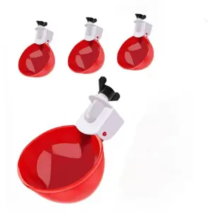 Automatic Chicken Waterer Cup, Easy Install Poultry Feeder for Hen House Farming, Durable PP Material for Chickens Ducks Birds