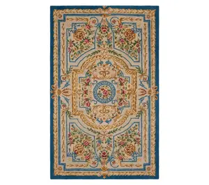 Savonnerie Palais Fleur Hand Tufted Wool 5' x 8' Rug