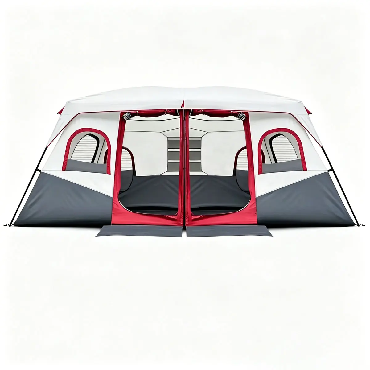 [Waterproof Tent] 10-12 Person 2 Room Large Tent Easy Setup with Oxford Fabric Weatherproof for FamilyCamping Friends Gatherings Glamping Car Camping TwoBedrooms Plus Living Area Outdoor Camping Gear &Accessories Independence Day Labor Day Gift