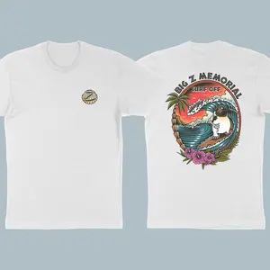 Big Z T-Shirt, Retro Hawaiian Penguin Design, Surf's Up Movie Fans, Tropical Vibes, Perfect for Summer