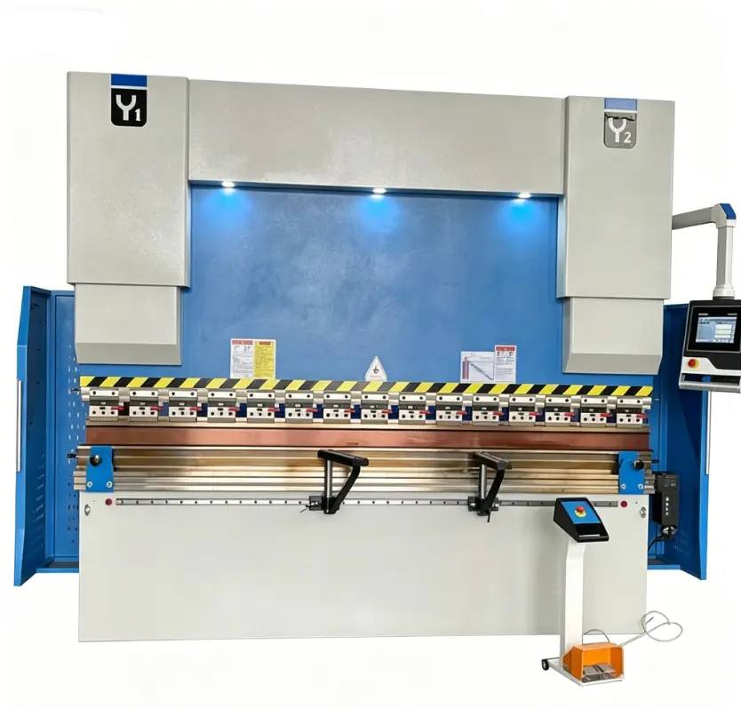 Delem DA69T CNC Hydraulic Torsion Bar 220T 3200mm 6+1 Axis Synchronized Automatic Pump Gear Stainless Steel Motor Bending, 250 Tons, 4000Mm Stroke