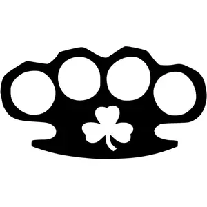 Irish Brass Knuckles Decal Vinyl CAR Sticker.Cars Trucks Notebook Computer Laptop. 5.5 Inches