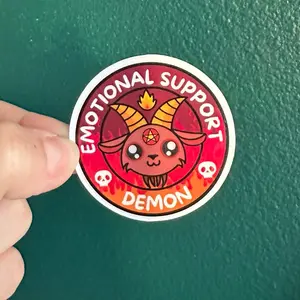 Emotional support demon sticker Emotional support demon sticker