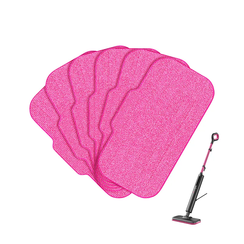 Schenley 6-Pack Microfiber Pads for Steam Mop Cleaner, Washable and Reusable Replacement Mop Pads, Cleaning Accessories Compatible with Schenley Steam Mop SLFCSM054
