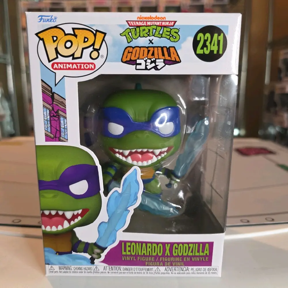 Funko Pop Nickelodeon Leonardo x Godzilla #2341 Teenage Mutant Ninja Turtles x Godzilla