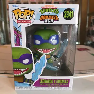 Funko Pop Nickelodeon Leonardo x Godzilla #2341 Teenage Mutant Ninja Turtles x Godzilla