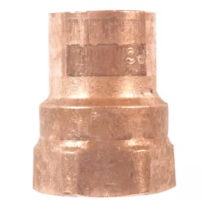 NIBCO 3/8 in. Copper Sweat X 3/8 in. D FPT Copper Pipe Adapter 1 pk – Reliable Plumbing Fitting for Long-Lasting Performance