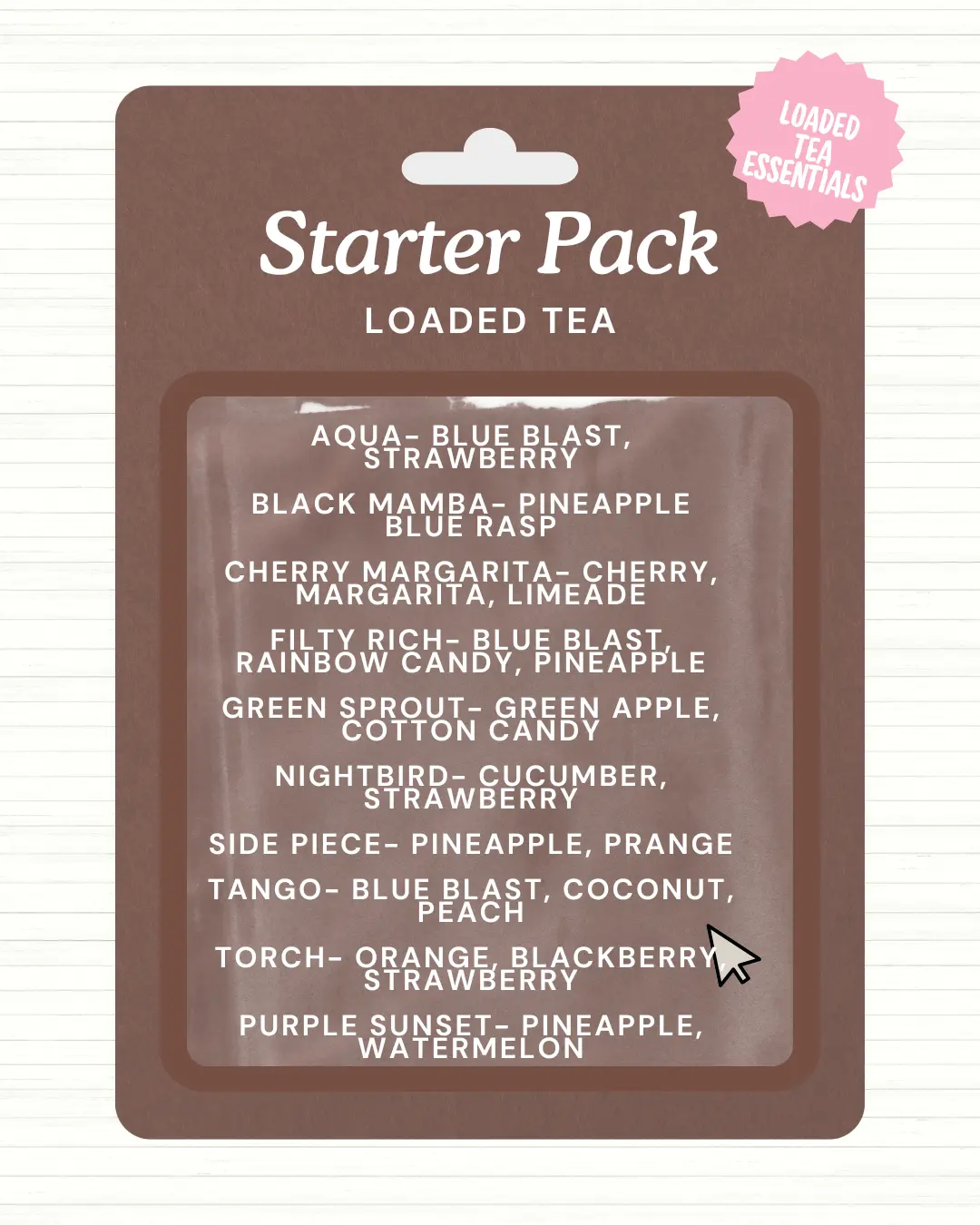 Starter Pack Loaded Tea Bombs