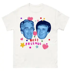 Best Friends Tee – Jeffreyyy & Tr*mmppp 1997 Retro American T-Shirt