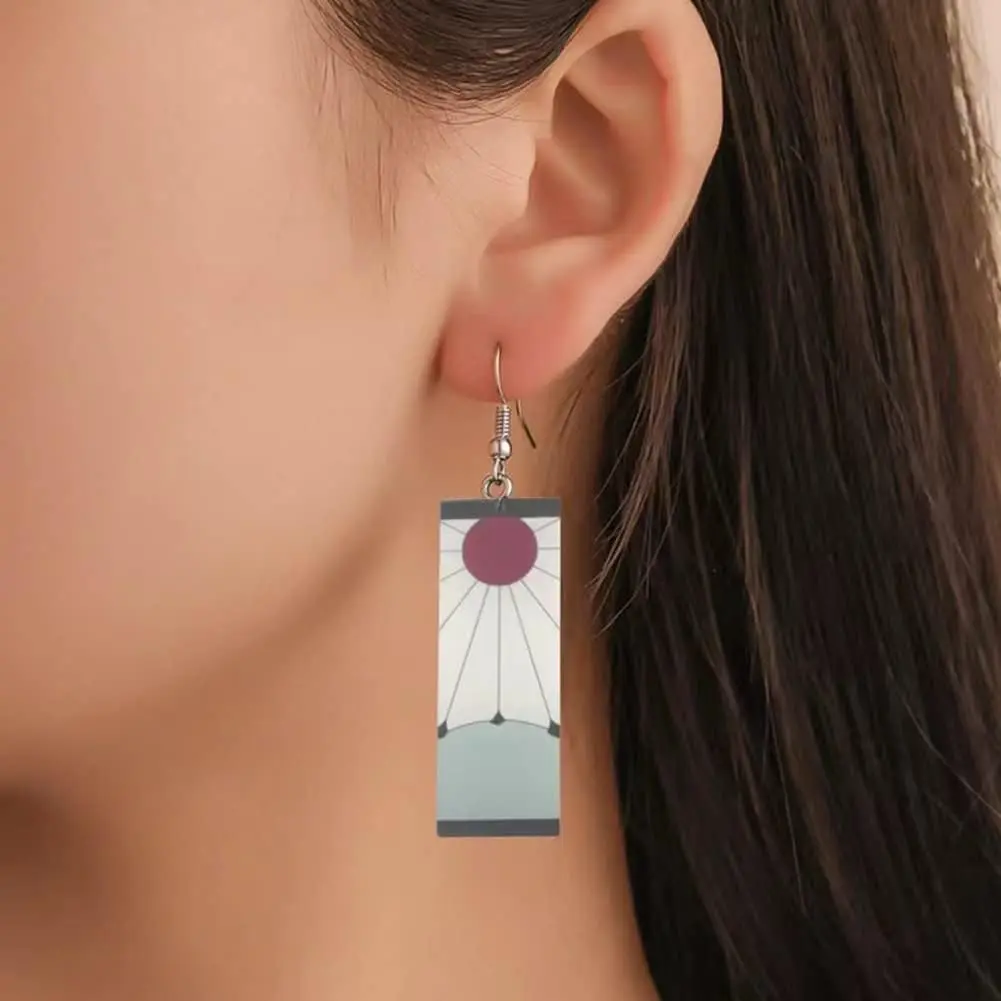 Tanjiro Hanafuda Cosplay Earrings - Anime Jewelry for Costume Accessories