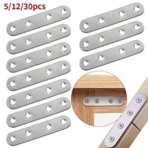 5/12/30pcs corner code, furniture connection straight piece, Sturdy Bracket, Metal Brackets, used for tables, chairs, cabinets, etc., fastener hardware accessories
