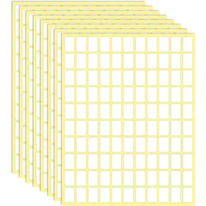 White Labels Stickers, 3300 Pack Small 0.5" x 0.75", Removable Blank Labels for School, Office, Kitchen, 110 Labels per Sheet, Paper, Rectangular, 3300 count
