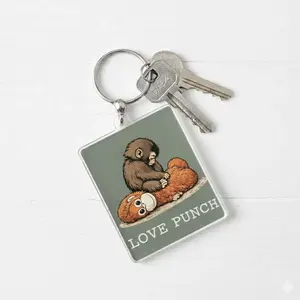 Punch Monkey & Plush Gift, Baby Monkey Punch Keychain, Lonely Monkey With Plush Toy, Viral Monkey Keychain