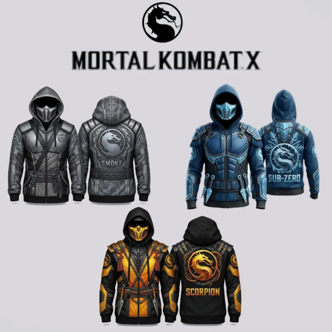 Men's Stylish Ninja Cosplay Balaclava Hoodie - Full-Zip Menswear Jacket with Built-In Mask, Dragon Graphic, 3D Armor Print, Oversized Windproof Warm Fleece Streetwear, Anime Gamer Costume Gift
