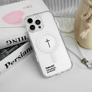 Psalms Magnetic for iPhone Samsung Galaxy Case iPhone 17Pro Max Air 16E 15Plus 14 13 12 11 XS S25 S24 S23 S22 A56 54 ZFlip ZFold Phone Cases, Faith, Jesus, God is Gift, simplicity,  Protective Silicone Cover, Protection Durable, Shockproof Drop.JL45