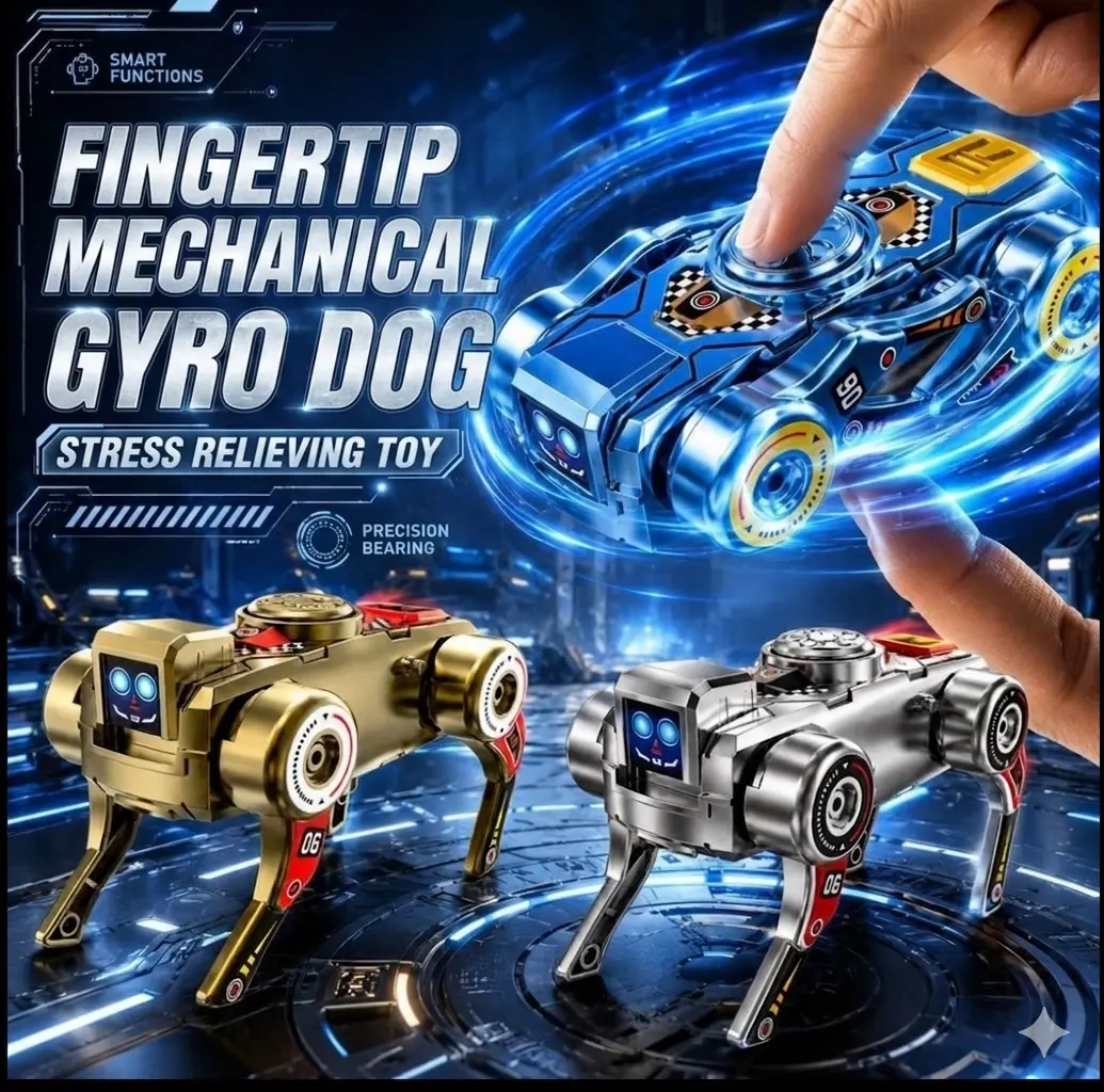 3pcs Transforming Robot Dog Fidget Spinner, No Battery Needed Windup Walking, Cool Gadget Gift for Teens, for Kids Party Favor