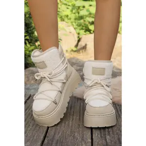 Sherpa Leather Snow Boots