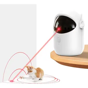 Automatic Motion-Activated Laser Toy for Indoor Cats, [2025 Upgraded] Real-Trajectory Interactive Cat Toy with Auto Laser Pointer, Boredom Relief Toy for Indoor Cats, Dogs & Kittens