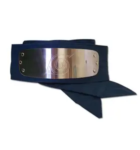 Naruto Headband Costume Leaf Village Logo Blue