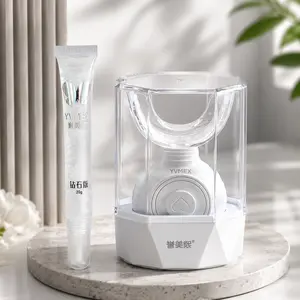 YVMEX Rechargeable Teeth Whitening Device with Wireless Charging Oral Care Cleaner Gel Set for Wholesale