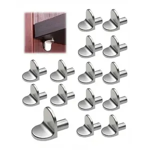 10/20/40pcs Metal Shelf Support Pegs - Easy Install Cabinet Shelf Brackets For Kitchen, Wardrobe, Closet, Bookshelf - Versatile Shelving Hardware Anchors