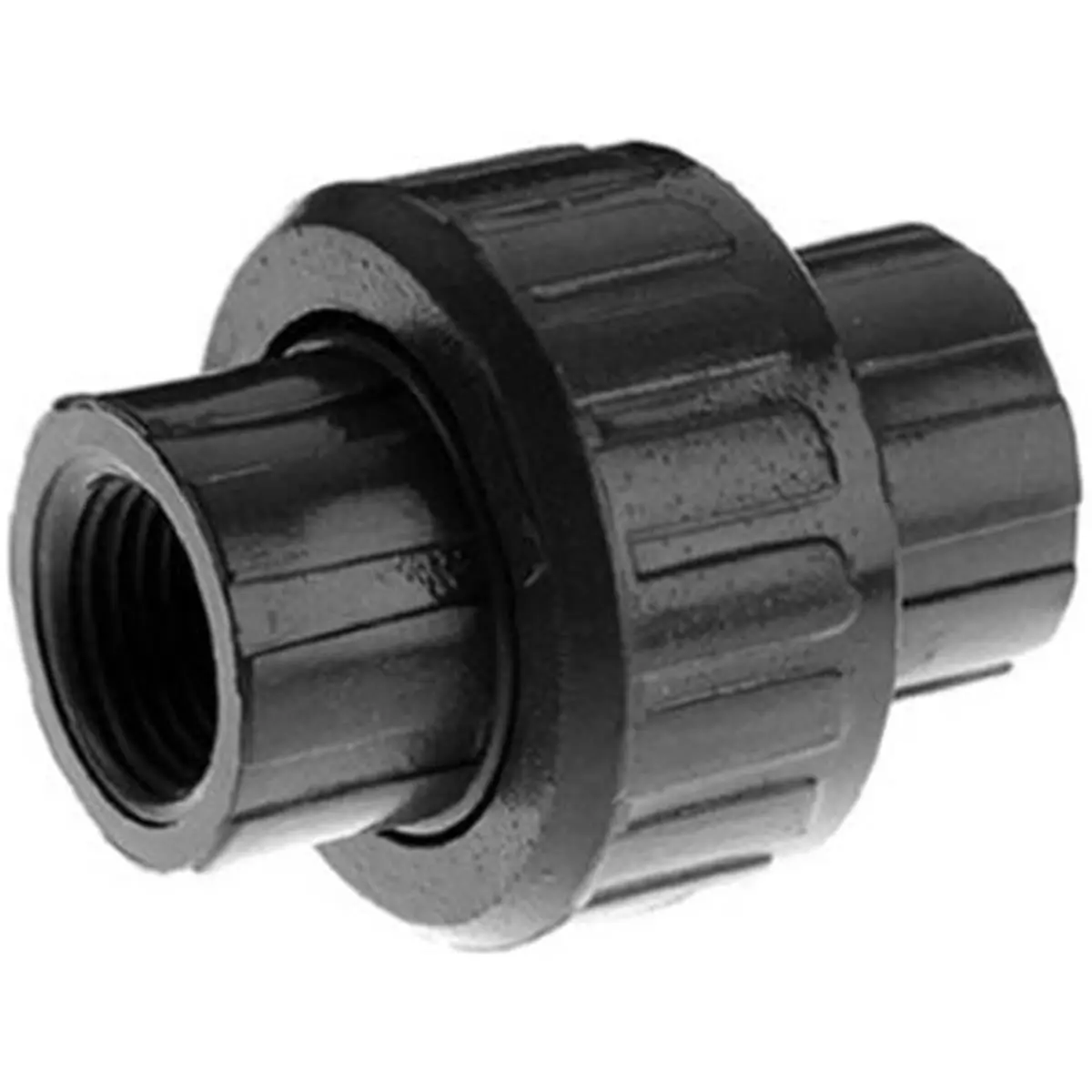 212 MAIN 3/4 in. Schedule 80 Gray PVC Threaded Pipe Fitting - 4 in, Heavy Duty, Rubber O-Rings, 150 PSI, ANSI B2.1 (Sailing Water Sports Accessory), 0.75 In