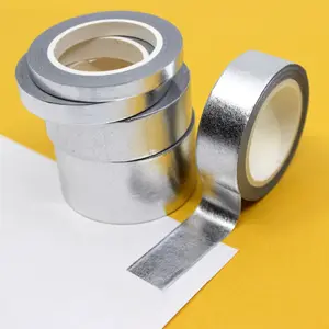 Solid Silver Foil Washi Tape