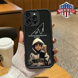 Cool Hustle Money Mindset Art Print Phone Case for iPhone Samsung 17 16 15 14 Pro Max 13 12 11 XR XS Plus Air Galaxy S26 S25 S24 S23 S22 Ultra Plus FE Shockproof Anti Drop Anti Scratch Durable Impact Resistant Soft TPU Cover gift for boy