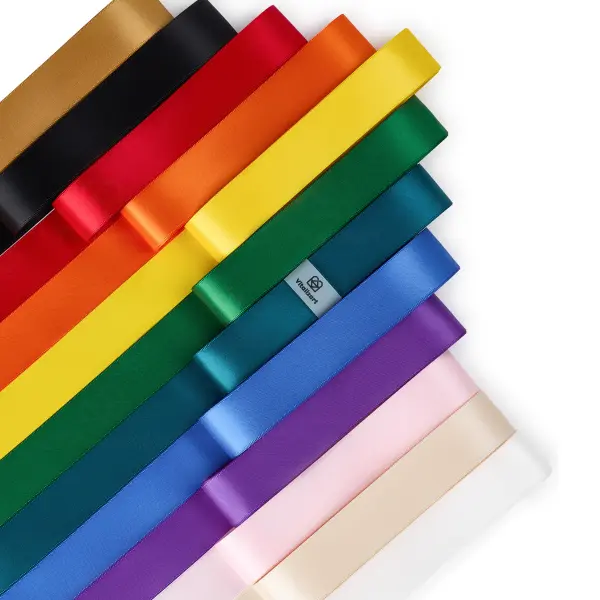 Vitalizart 1 in x 36 yd Double Face Satin Ribbon Set with 12 Rolls in Assorted Colors for Bow Making Gift Wrapping Bouquets Wedding and Party Decor and Creative Gift Packaging, dealsforyou