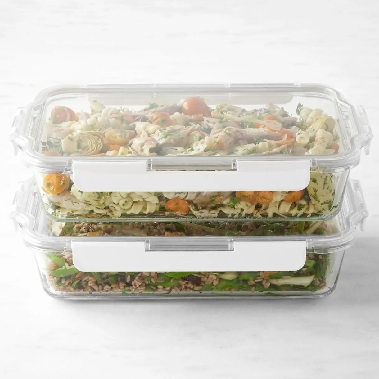 Hold Everything Rectangular Glass Food Storage Containers, 4-Piece Set