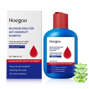 Hoegoa Selenium Disulfide Hair Care Shampoo Anti-Dandruff Anti-Itch Oil Control Refreshing Scalp Cleanser Shampoo 120ML for Men and Women, Gentle Comfort Cleansing Conditioner Hair Care