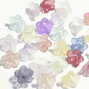 [Gradient Acrylic Beads] 300/400/500pcs Mixed Gradient Color Acrylic Beads | Suitable For DIY Jewelry Making, Bracelets, Necklaces, Earrings Accessories