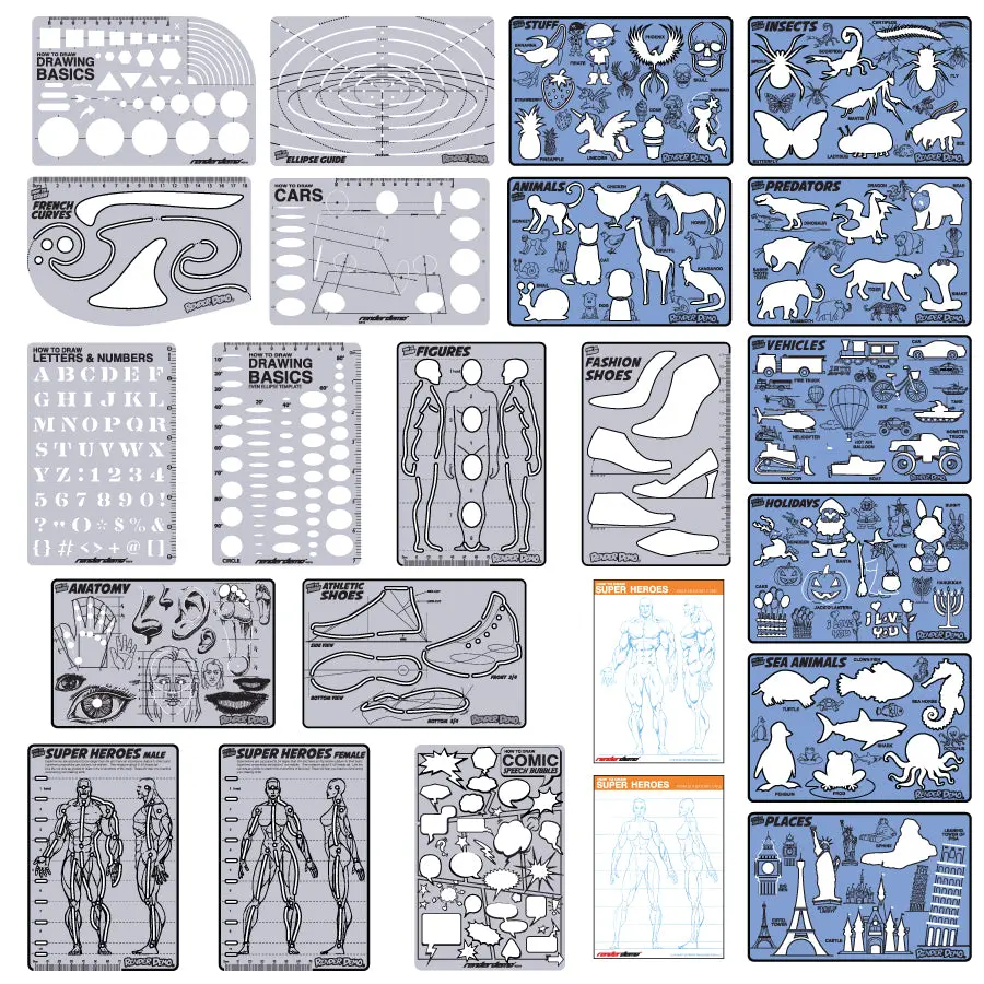 STENCIL SET (23pc) STENCIL SET (23pc)
