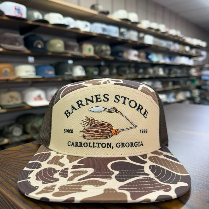 Spinner Bait 7 Panel Hat - Old School Camo