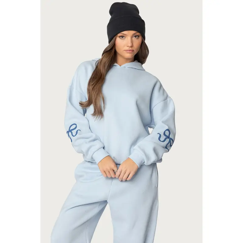 Cotton Wreath Zip Hoodie 
