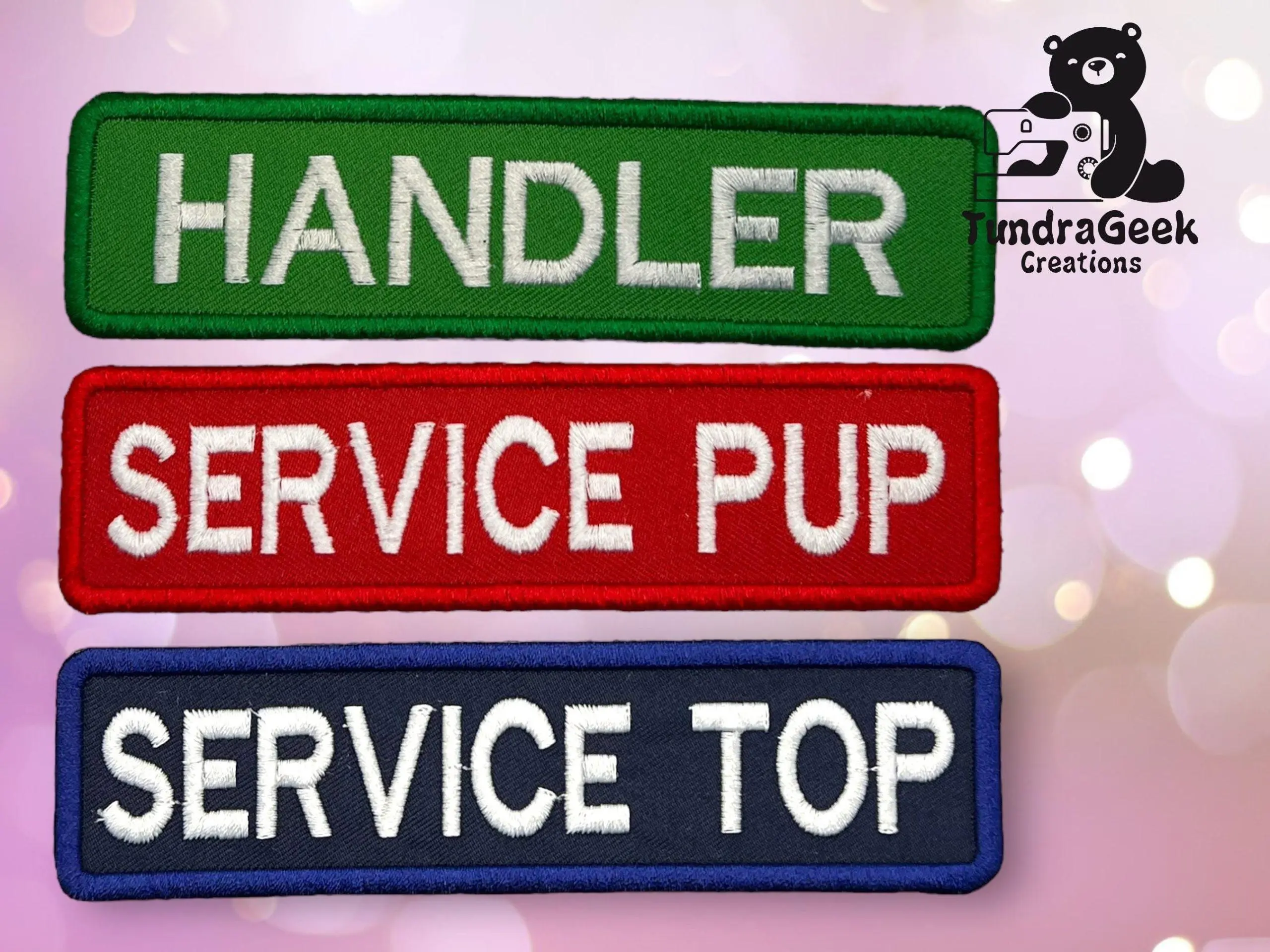 Service ID Embroidered Patch