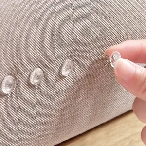 20/50pcs Transparent Plastic Head Screws, Non-Slip Fixing Nails, Sofa Furniture Screws, Easy Twist Pins, Durable Home Hardware