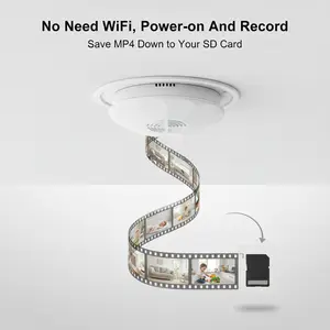 Ouvis WiFi Remote Real-Time Viewing, Built-in High-Capacity Battery, 1080P HD Motion Detection Security Camera, Night Vision, Supports 2.4GHz WiFi Only, Ceiling/Wall Mount with Top-Down View
