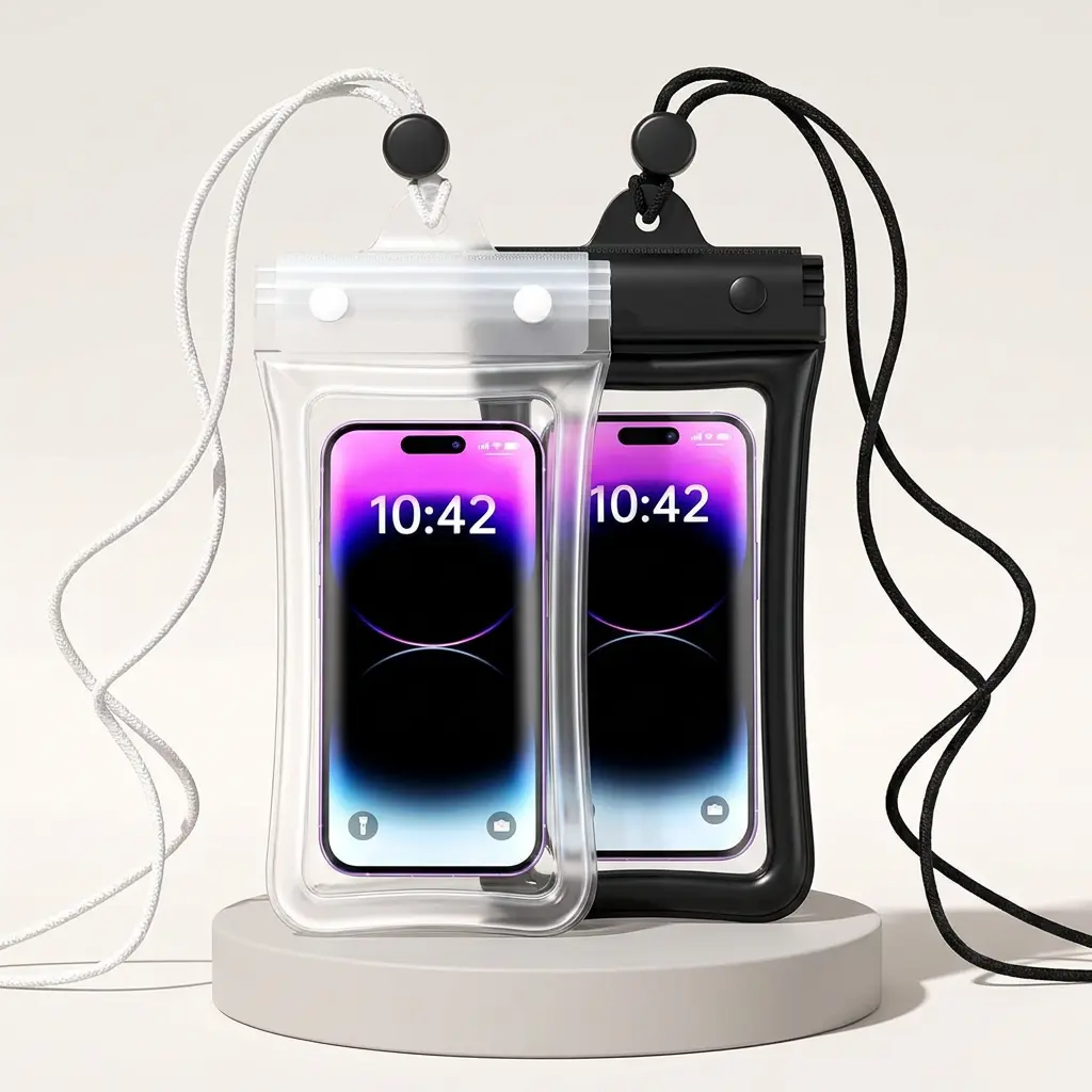 2PCS Universal Waterproof Phone Bag - Suitable for iPhone16 15 14, 13, 12, 11 Pro Max XS Plus Galaxy Phone WaterproofPhone Dry Bag, Essential for Beach Vacation