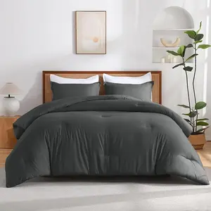 Andency All Season Soft Cozy Comforter Set & Duvet insert- Lightweight Down Alternative Bedding, Affordable 3-Piece Set(1 Boho Comforter & 2 Pillowcases)