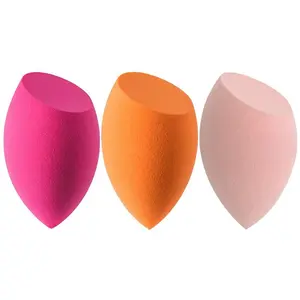 Makeup Sponges set for Dry & Wet Use - Foundation Blending Sponge for Concealer Blush Powder, Multi-color Blender Sponges (4pcs - Multi-colored A) (3pcs - Multi-colored A)