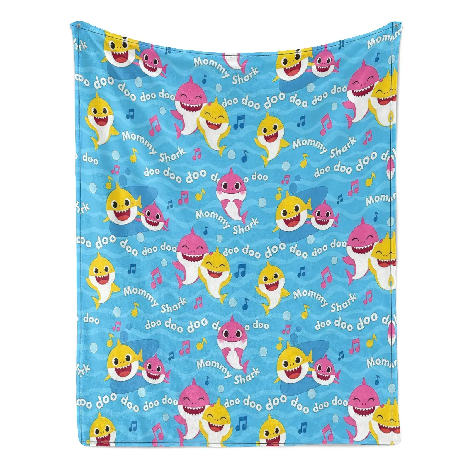 Ultra Soft Shark Blanket Cozy Cartoon Print Fleece for Kids & Adults Vibrant Ocean Design Perfect Gift for Christmas Birthdays