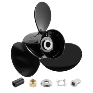 Fathersdaygift Aluminum Outboard Motor Propeller, 15-Spline Tooth Upgrade, 3-Blade RH Rotation, Fits Mercury/Mariner 135-300 HP Engines, 4-3/4 Gearcase, OEM No. 48-832830A45dealsforyoudays