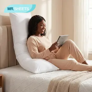 NTBAY Silky Velvet Body Pillow Cover, All-Season Long Pillowcase, Smooth Close-Fitting, Cloud-Like Soft & Comfortable, Flannel Surface with Zipper Design