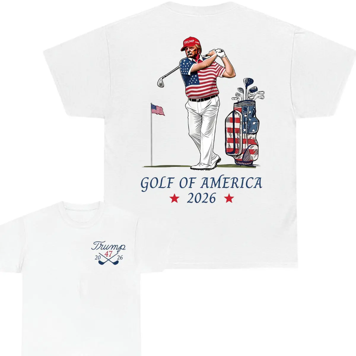 Trump Golf of America 2026 T-Shirt for Men for Women, Trump Master Golf unisex T-shirt