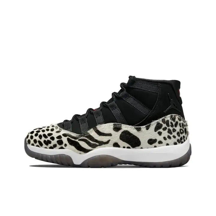 Unisex High Top Sneakers, Black Upper Leopard & Zebra Pattern, Come with Original Shoe Box. Cushioned Sole, Long Walk Comfort, Blister Free, Wide Feet Friendly Daily Commute Casual Shoes