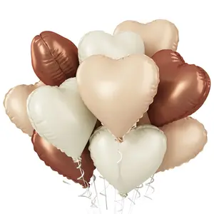 Heart Shaped Balloon, 10pcs/set Romantic Inflatable Balloon, Party Balloon for Wedding & Engagement & Birthday & Baby Shower Decoration, Balloon Garland