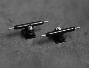 32mm Prodigy Gen2 Pro Fingerboard Trucks - Midnight Black Colorway - Includes Pro Duro Bubble Bushings