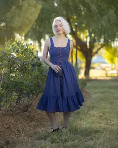 Blueberry Dirndl Dress